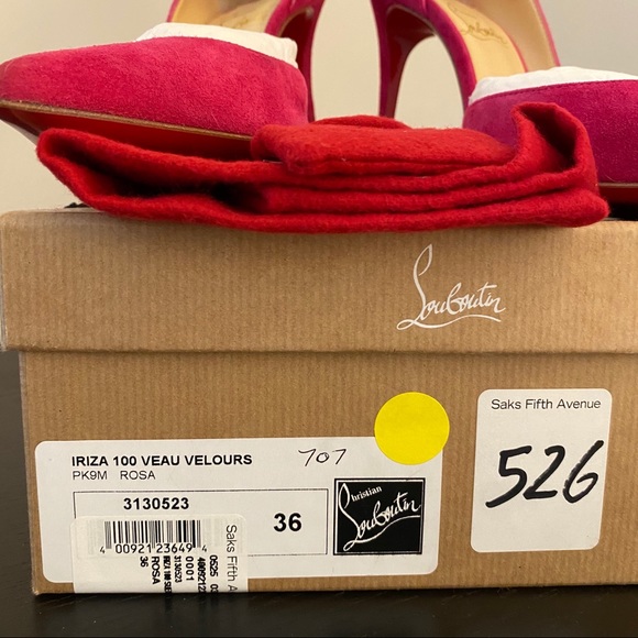 ‼️SOLD‼️ Iriza 100 Veau Velour Pink - Picture 6 of 7